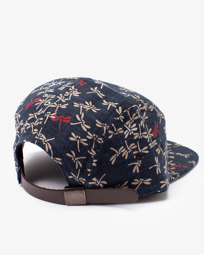 5-Panel Indigo Tonbo with Red Cap