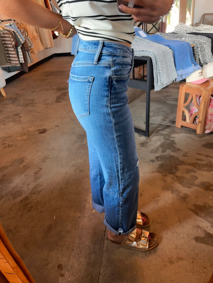 Aileeah Slim Wide Jeans