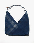Aizawa Indigo Tsuno Bag, Dotted Plaid