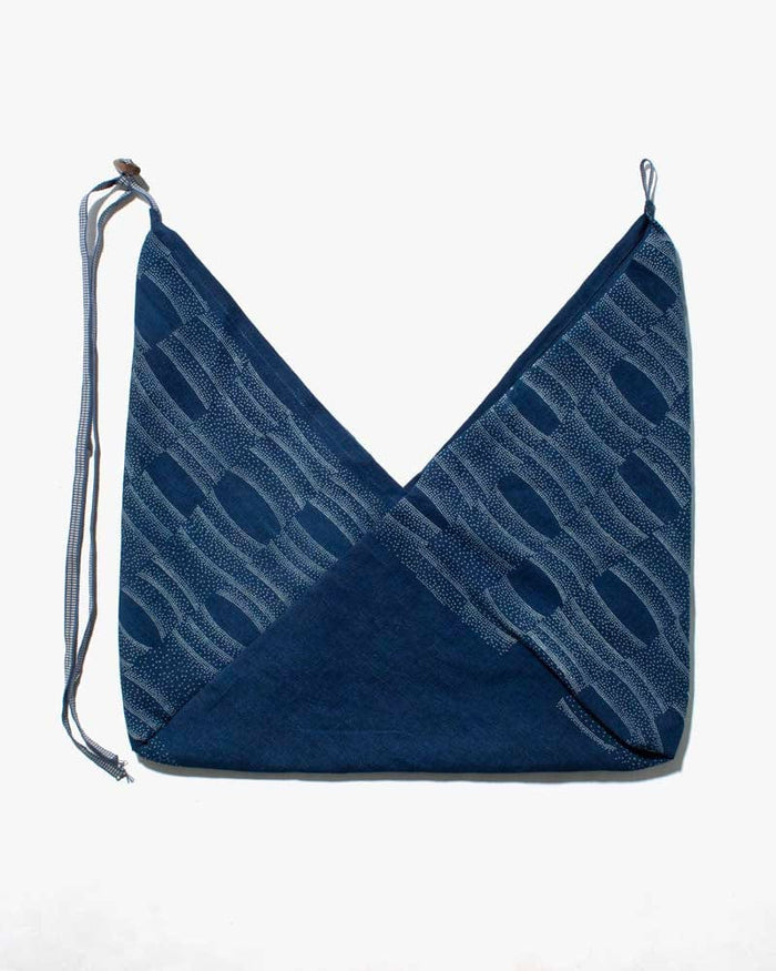 Aizawa Indigo Tsuno Bag, Tachiwaku Dots