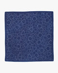 Aizawa Lightweight Indigo Bandana, Dotted Geometric