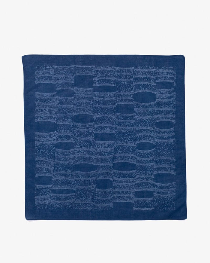 Aizawa Lightweight Indigo Bandana, Tachiwaku Dots