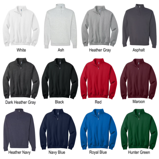 Alpha Chi Omega Quarter Zip Pullover Sweatshirt