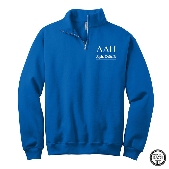 Alpha Delta Pi Quarter Zip Pullover