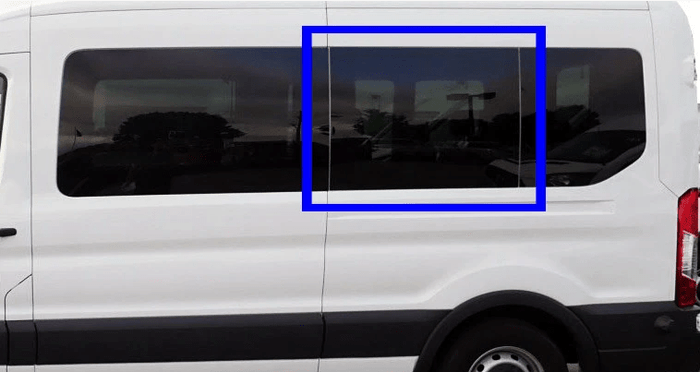 Ford Transit 2015+Driver Side Middle Fixed Window 148" WB - Campervan HQ
