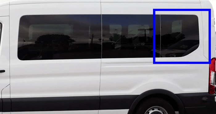 Ford Transit 2015+ Driver Side Rear Quarter Fixed Window - Campervan HQ