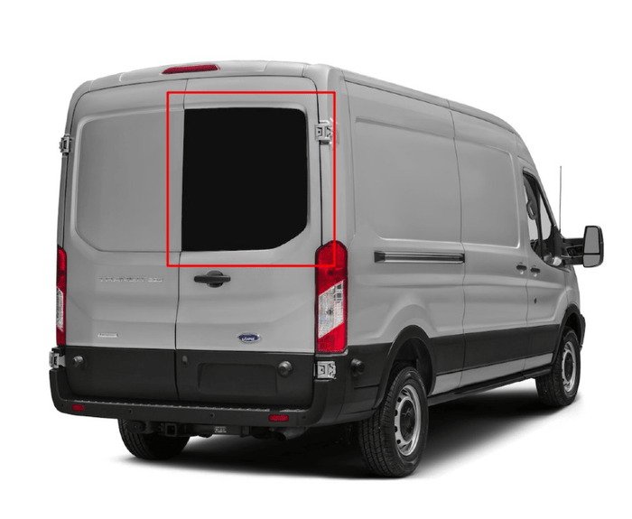 Ford Transit 2015+ Passenger Side Rear Cargo Door Window - Campervan HQ