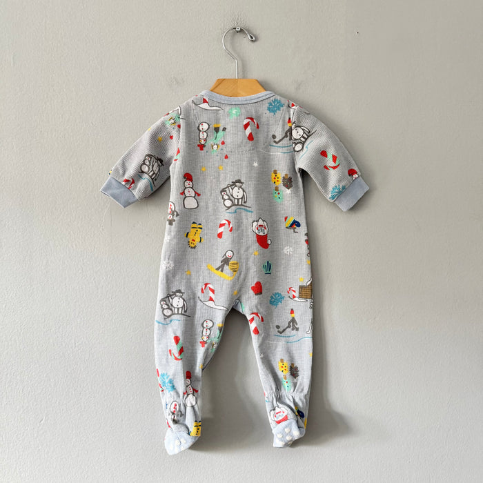 Arborist / Holiday waffle romper / 0-6M