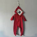 Arborist / Red waffle romper / 6-12M