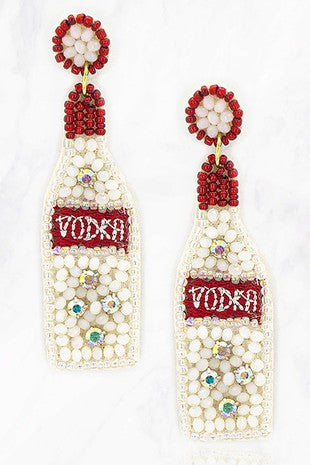 Beaded Vodka Earrings