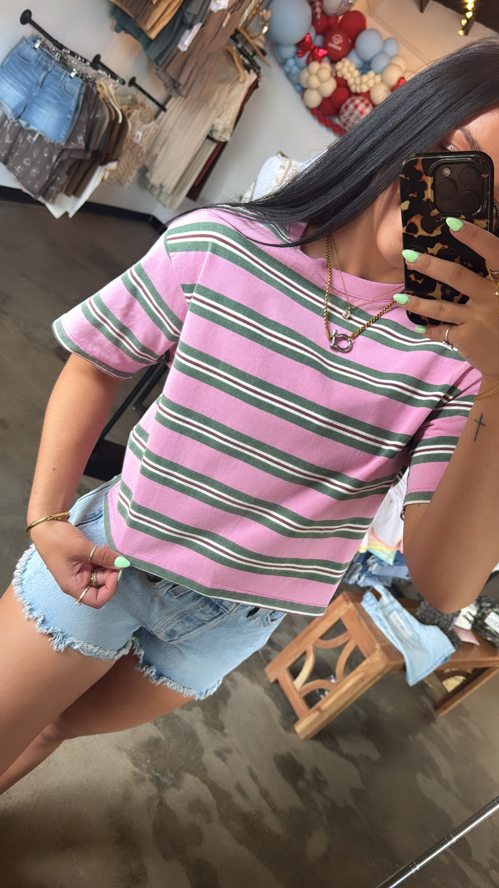 Berry Sweet Stripe Tee