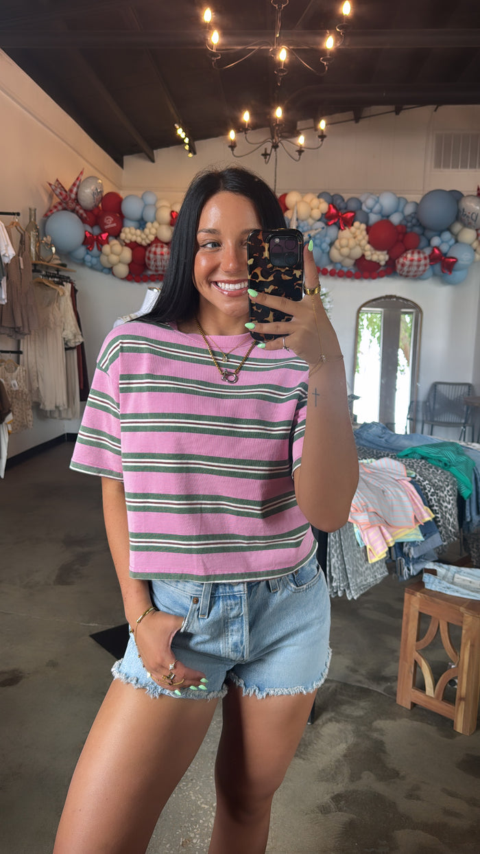Berry Sweet Stripe Tee