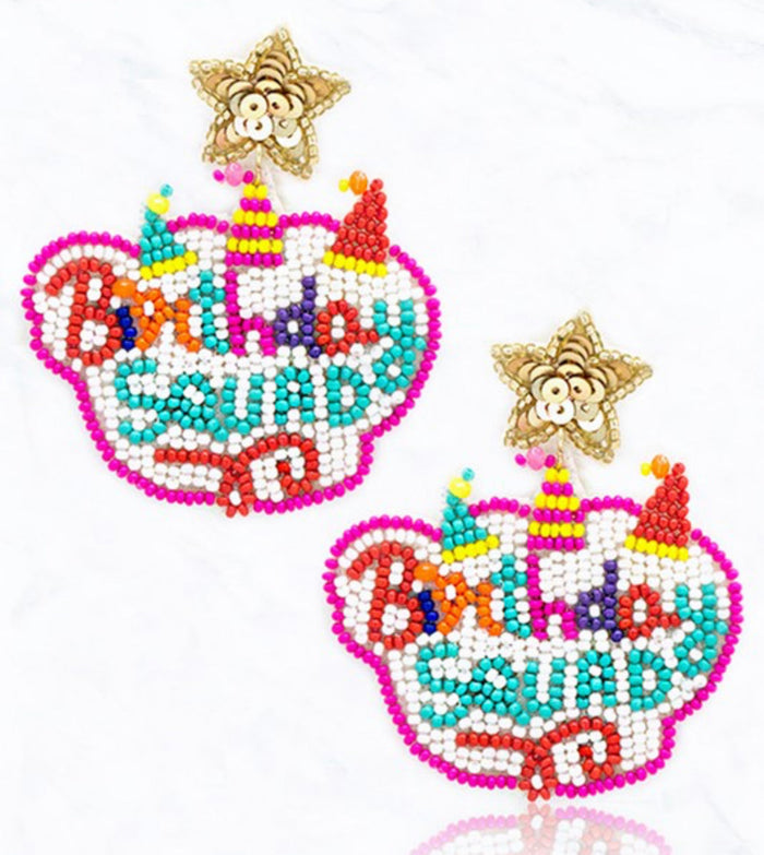 Birthday Squad Earrings