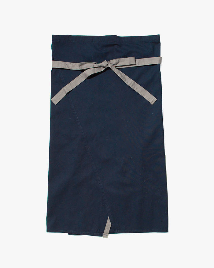 Bisque Whimsy Waist Wrap Apron - Navy