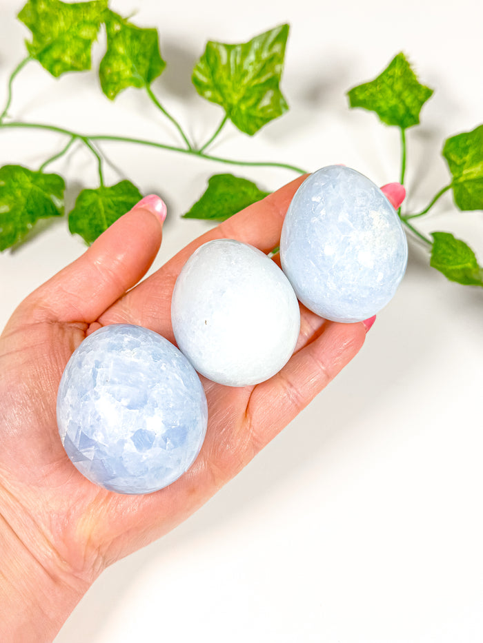 Blue Calcite Egg