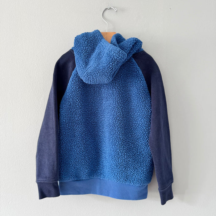 Nike / Blue sherpa hoodie / 4-5Y