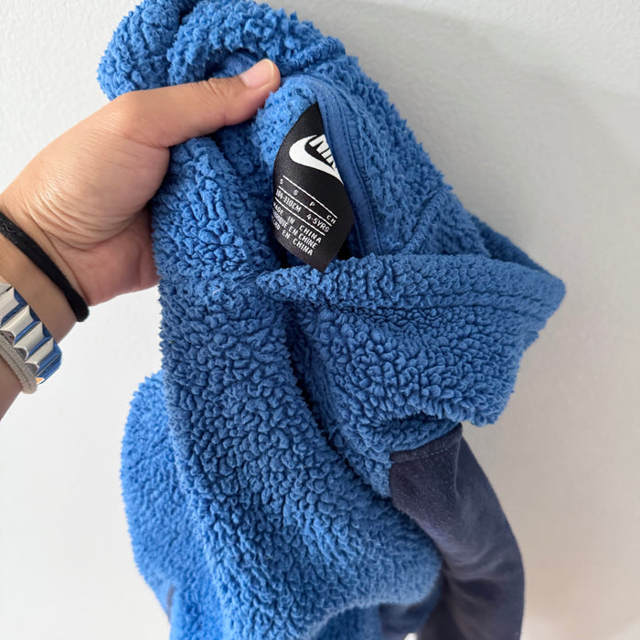 Nike / Blue sherpa hoodie / 4-5Y