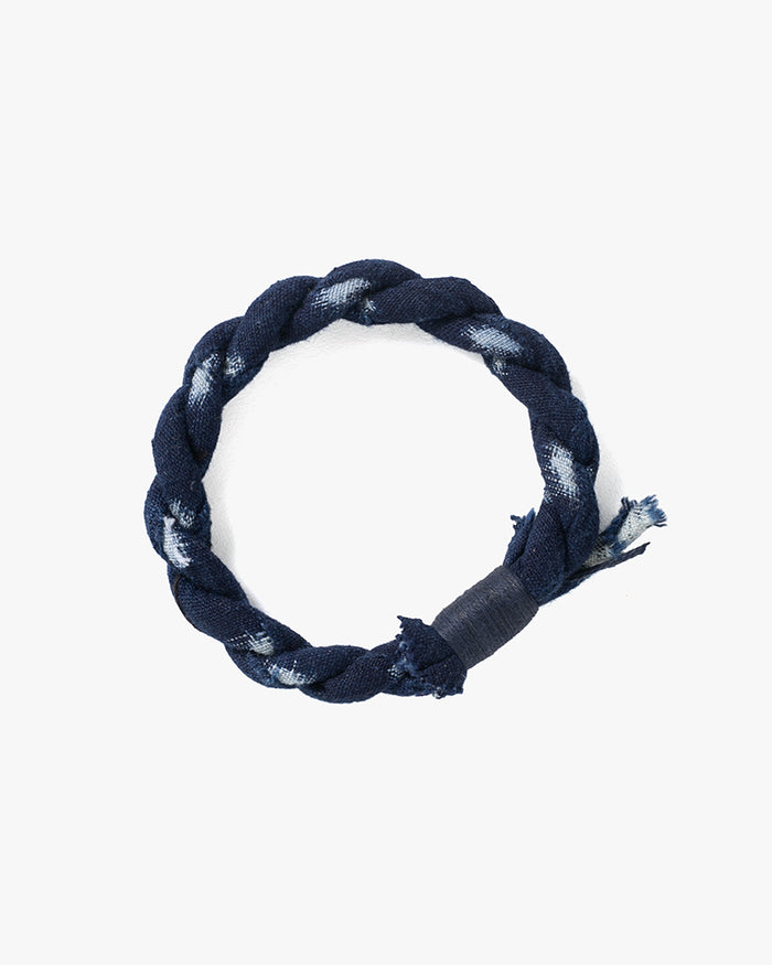 Boet x Kiriko Bracelet, Indigo with Light Blue Details