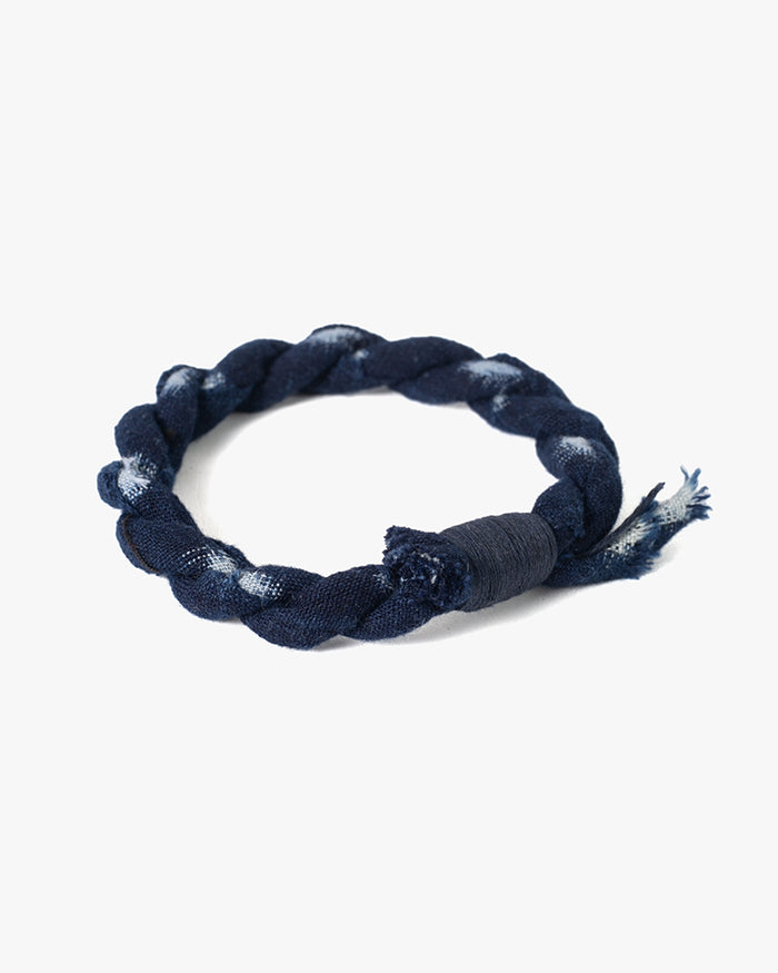 Boet x Kiriko Bracelet, Indigo with Light Blue Details