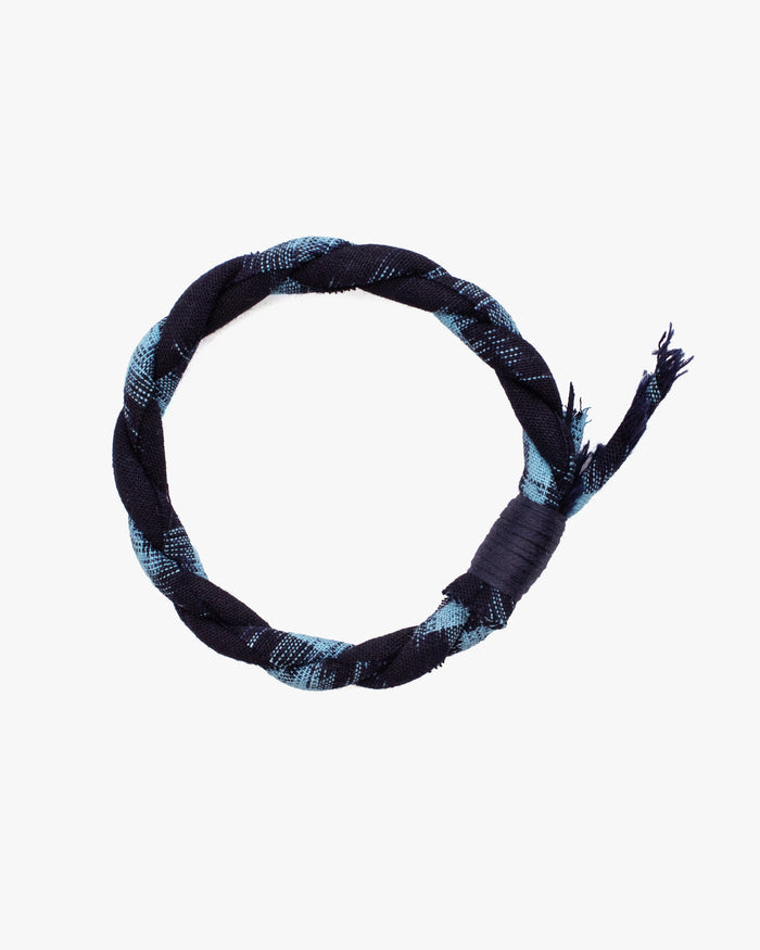 Boet x Kiriko Bracelet, Indigo with Light Blue Kasuri
