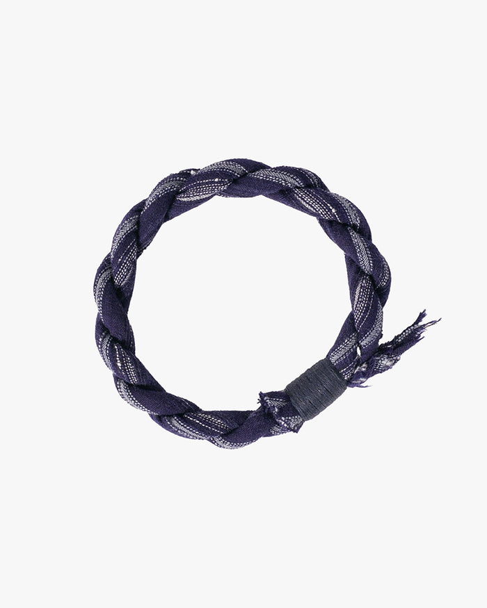 Boet x Kiriko Bracelet, Indigo with Light Blue Shima