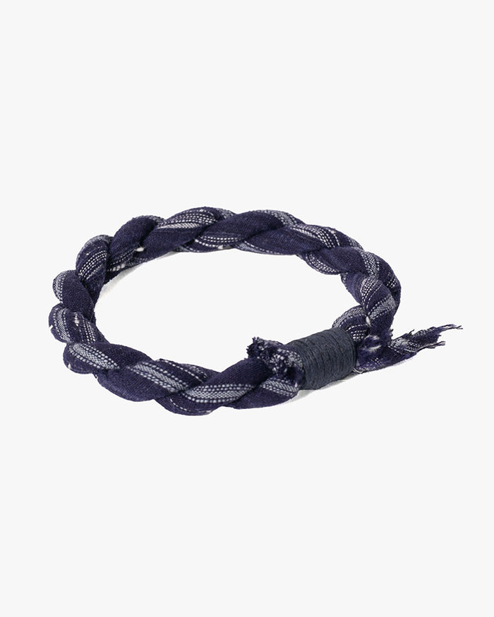 Boet x Kiriko Bracelet, Indigo with Light Blue Shima