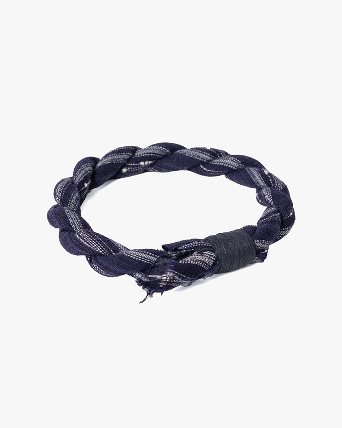 Boet x Kiriko Bracelet, Indigo with Light Blue Shima