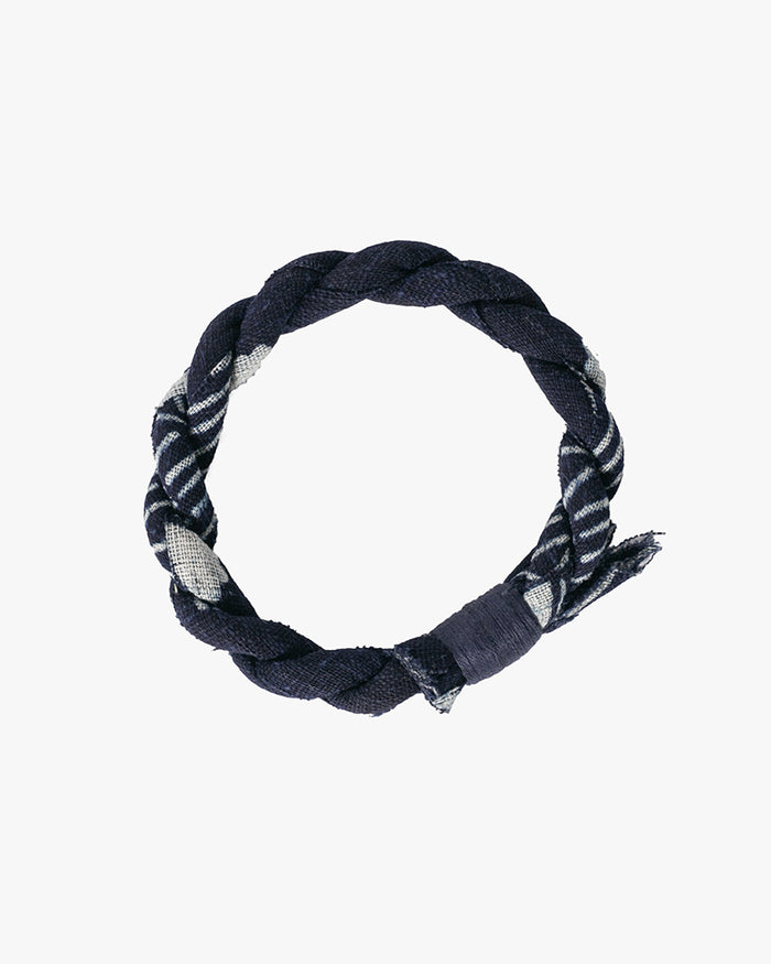 Boet x Kiriko Bracelet, Indigo with Partial White Katazome