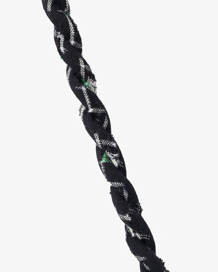 Boet x Kiriko Necklace, Dark Indigo with White and Green Kasuri