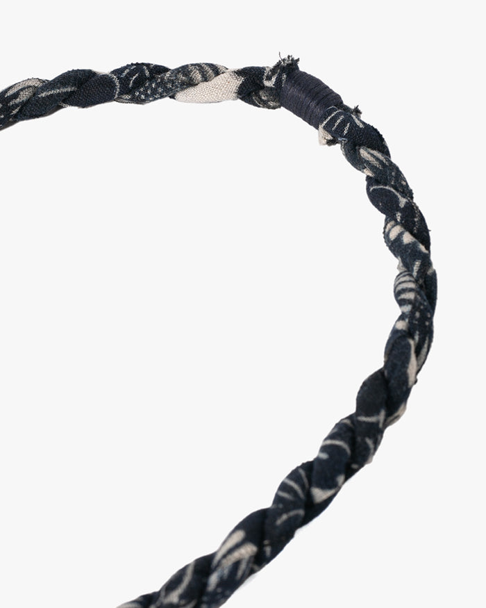 Boet x Kiriko Necklace, Faded Indigo Katazome