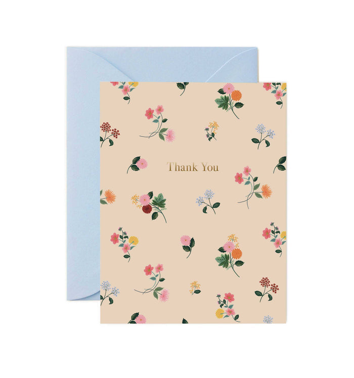 Boxed Set of Ditsy Dahlia Thank You Cards