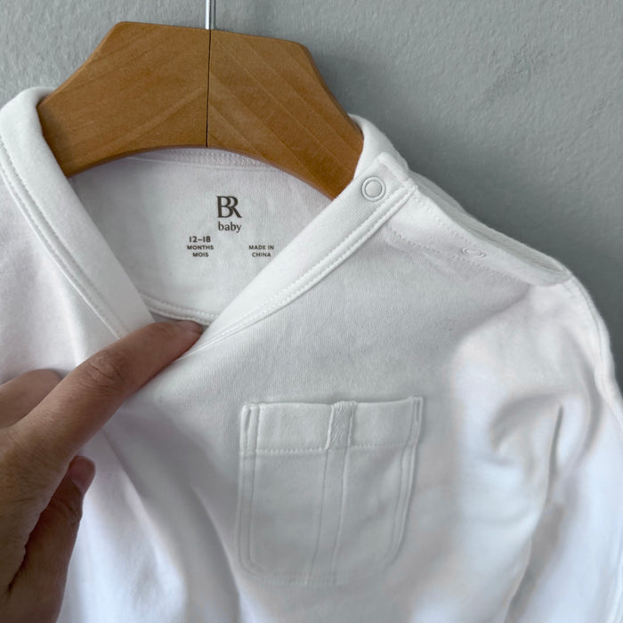 BR Baby / White long sleeve top / 12-18M