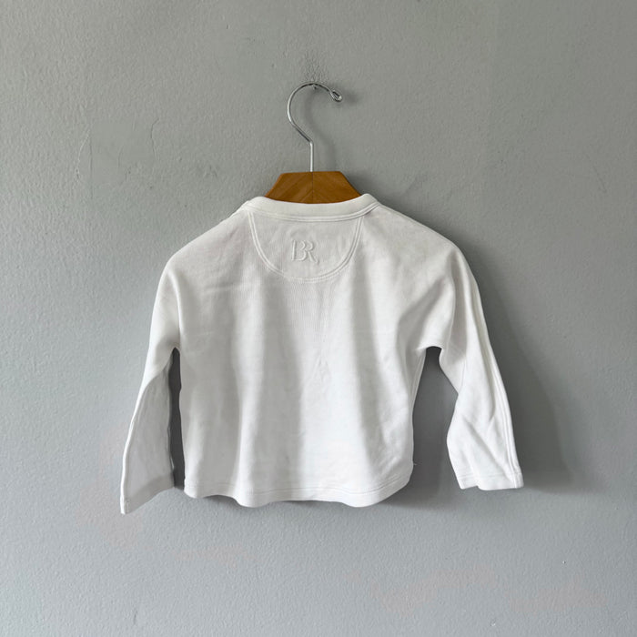 BR Baby / White long sleeve top / 12-18M
