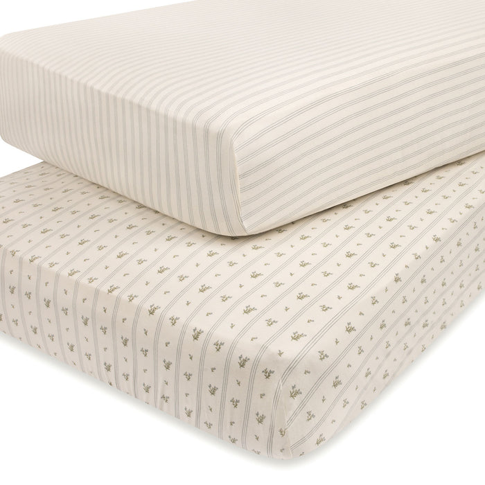 crib sheet Bedding set linear berry