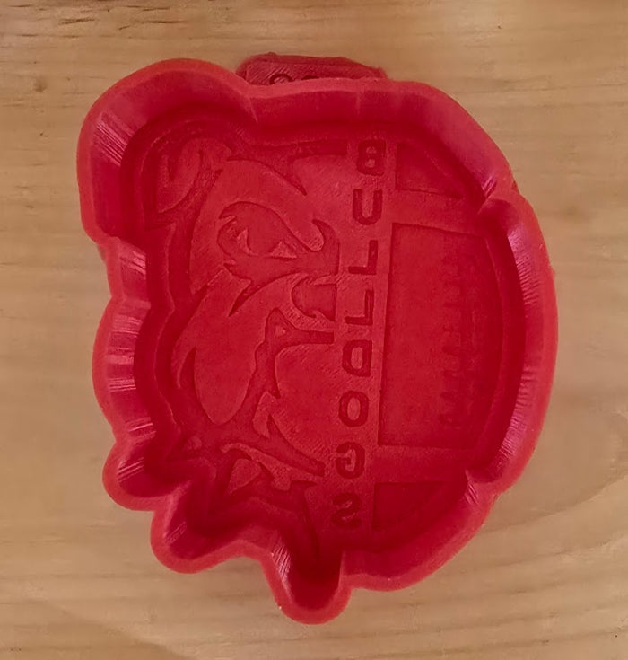 Bulldogs w/Football Silicone Mold