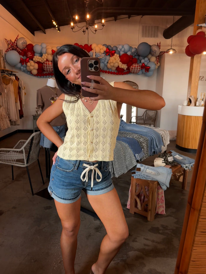 Buttercream Knit Vest