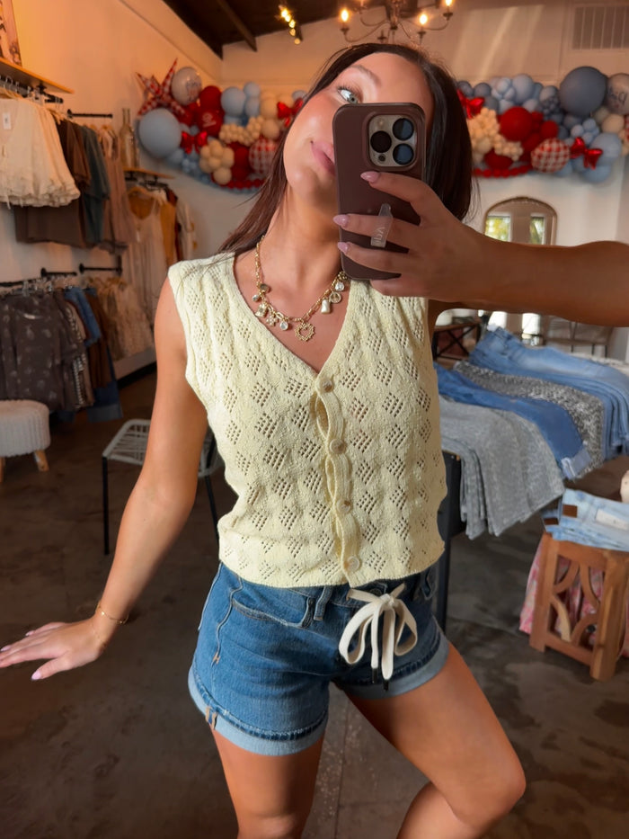 Buttercream Knit Vest