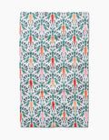 Carrot Damask Kitchen Tea Towel