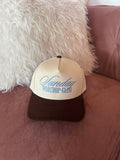 C.C SUNDAY WORSHIP CLUB Letter on Two Tone Trucker Hat