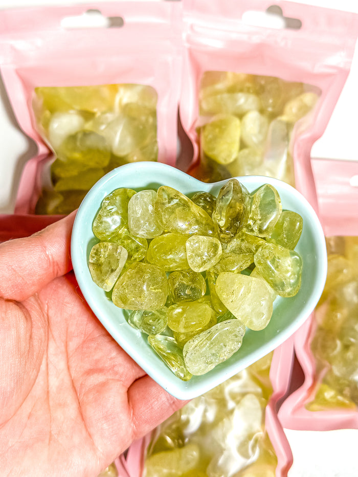 Citrine Crystal Chip Bag