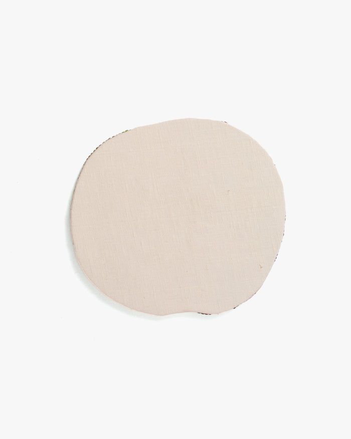 Coaster, Bisque, Beaded Kiwi
