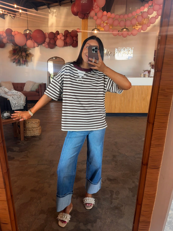 Cocoa Lucky Striped Top