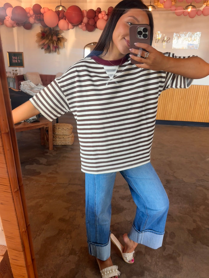 Cocoa Lucky Striped Top