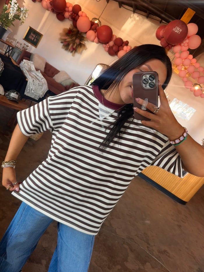 Cocoa Lucky Striped Top