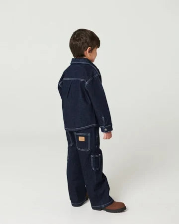 Copenhagen Colors- Cotton Dark Denim Cargo Pants