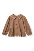 Copenhagen Colors- Twill Blouse W Embroidery