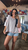 Cotton Candy Striped Tee