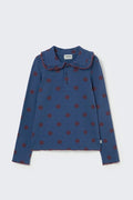 Cozmo-  Cala Top in Brushed Polka Dot