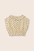 Cozmo- Dara Cotton Blouse in Lavender Indian Flower