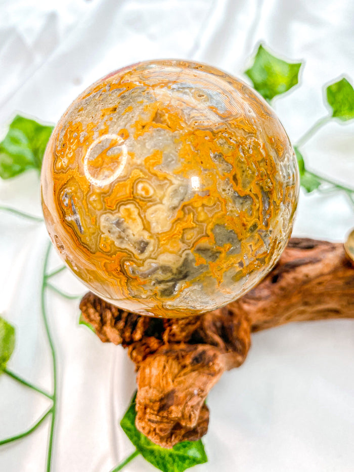 Crazy Lace Agate Sphere